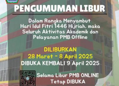 Pengumuman Libur Idul Fitri 1446 Hijriah